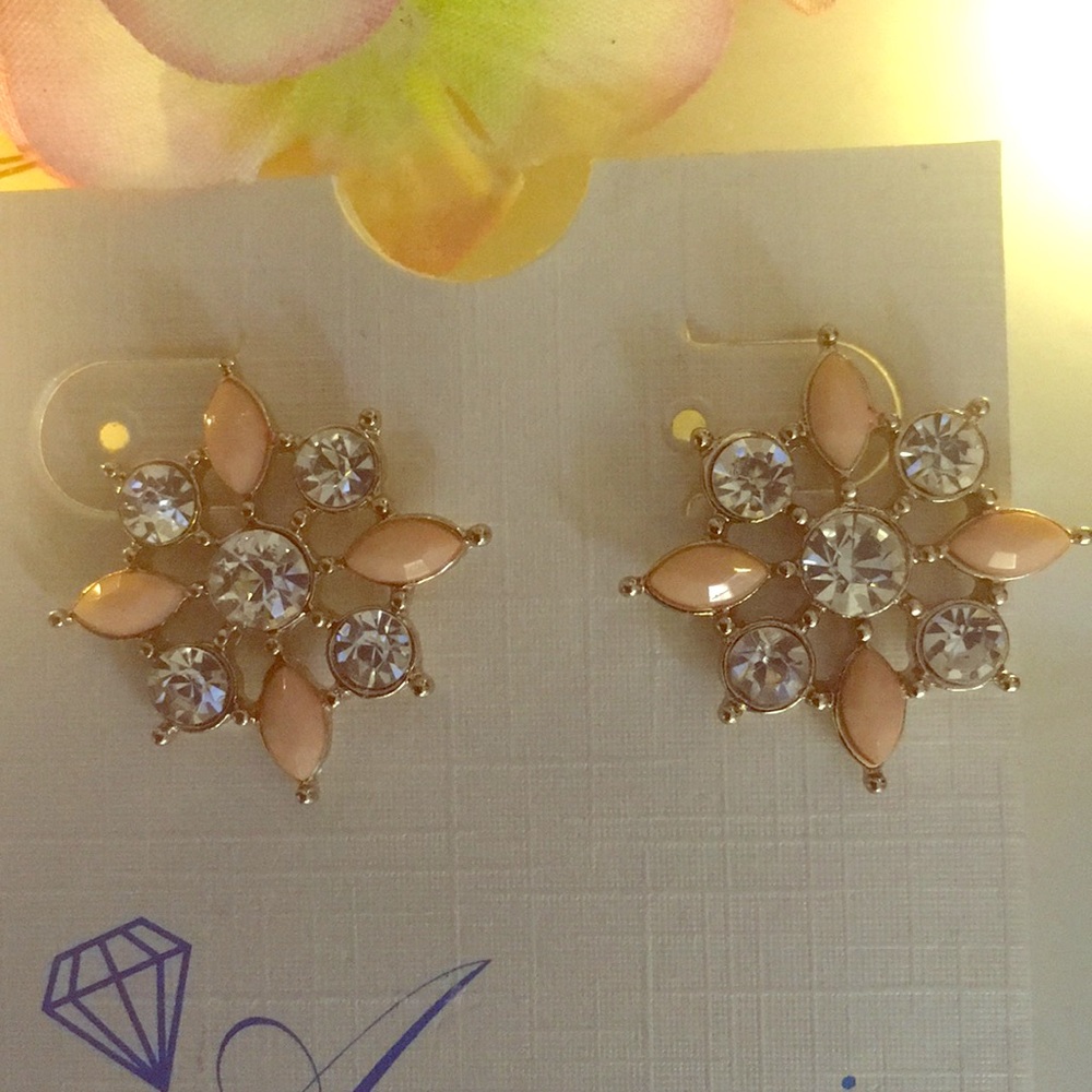 Women’s crystal & enamel study earring